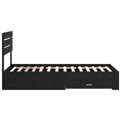 Struttura del letto con cassetto con testiera Legno multistrato | homemem39
