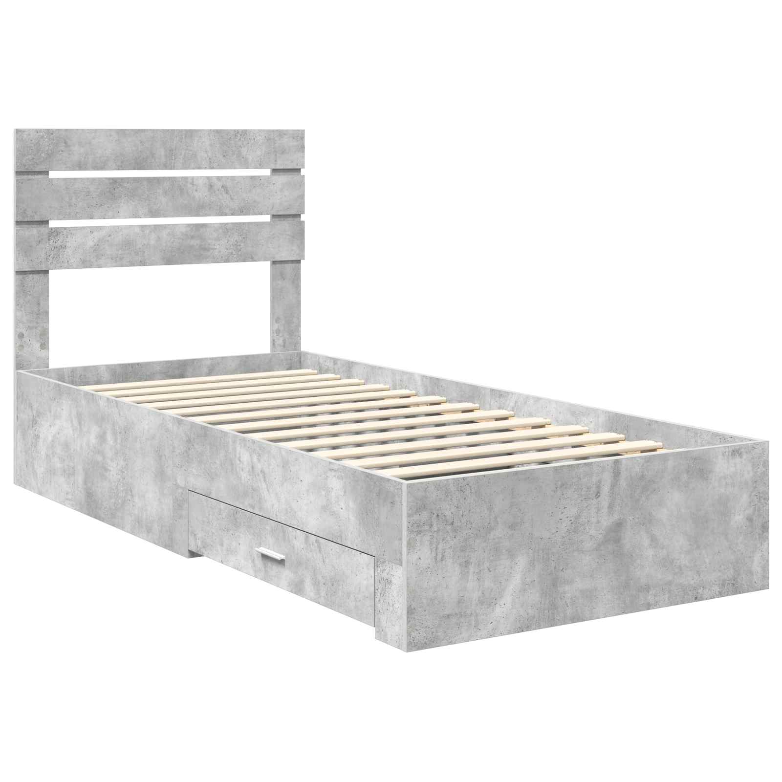 Struttura del letto Grigio Certo e Argento 70 x 190 cm | homemem39