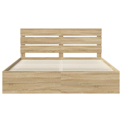 Struttura del letto Sonoma 200 x 200 cm Pino massello | homemem39