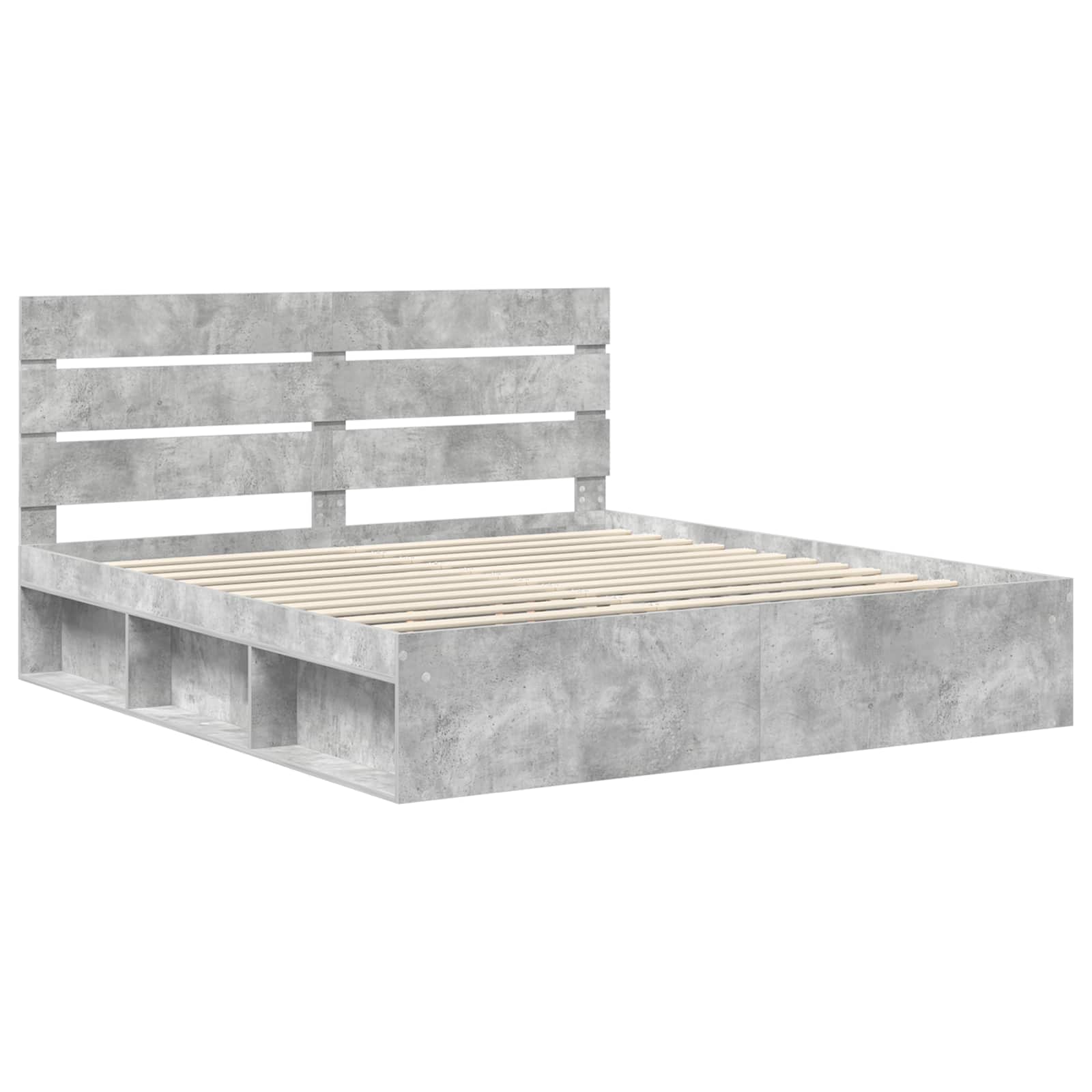 Struttura del letto Calcestruzzo 180 x 200 cm Pino massello | homemem39