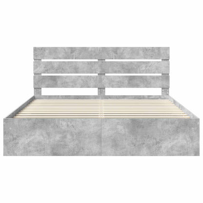 Struttura del letto Calcestruzzo 180 x 200 cm Pino massello | homemem39