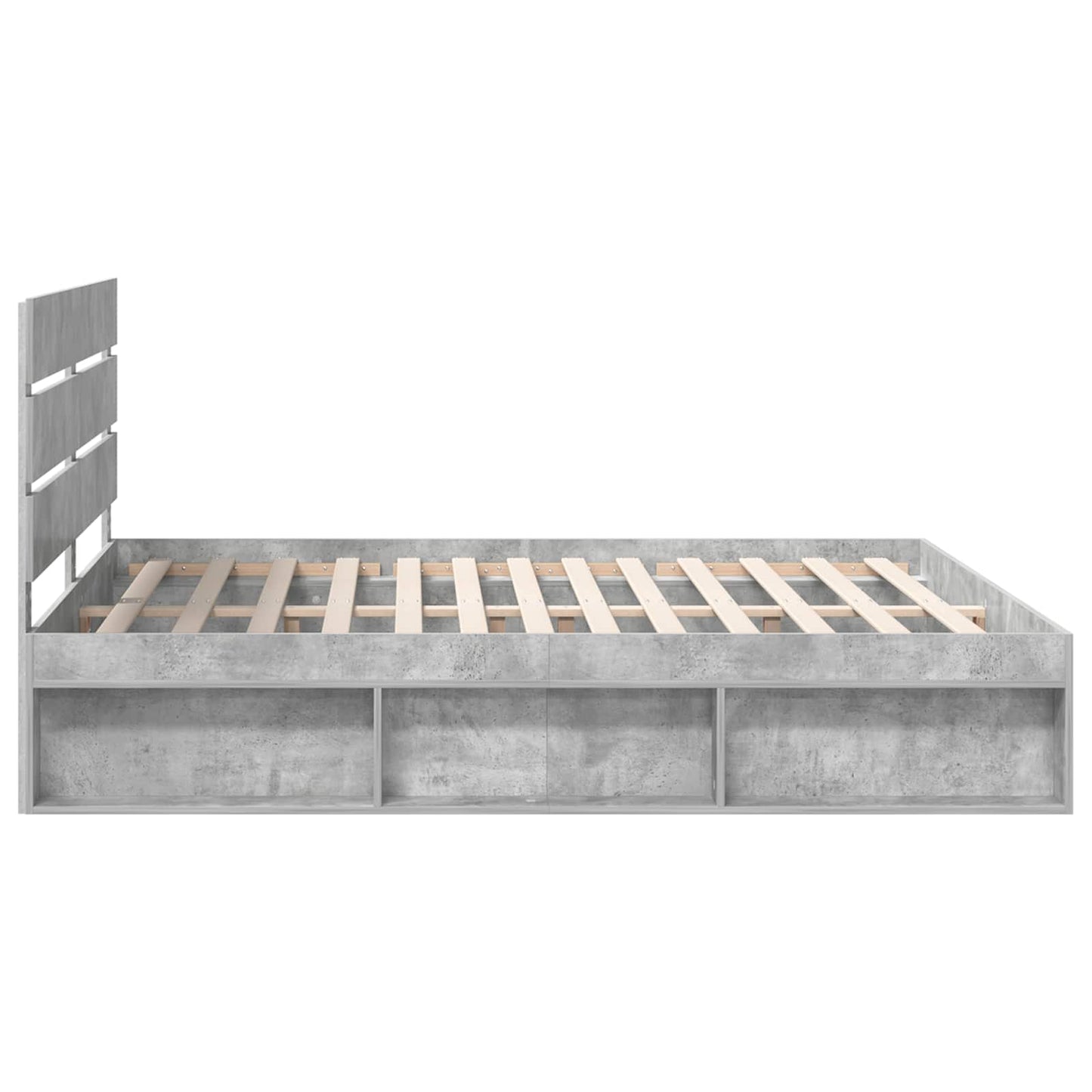 Struttura del letto Calcestruzzo 180 x 200 cm Pino massello | homemem39