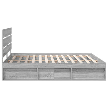 Struttura del letto Grigio Sonoma 180 x 200 cm Pino massello | homemem39