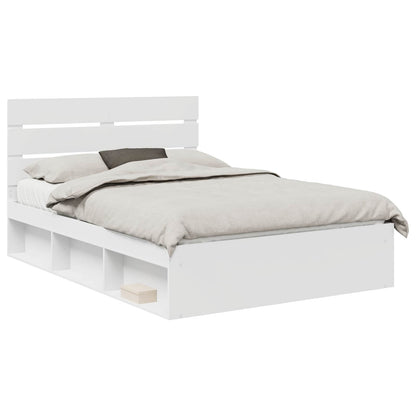 Struttura del letto Bianco 160 x 200 cm Pino massello | homemem39