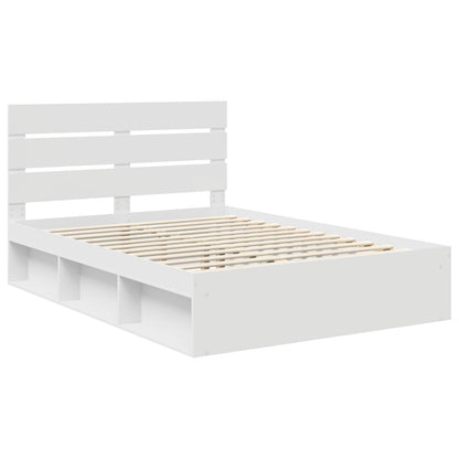 Struttura del letto Bianco 160 x 200 cm Pino massello | homemem39