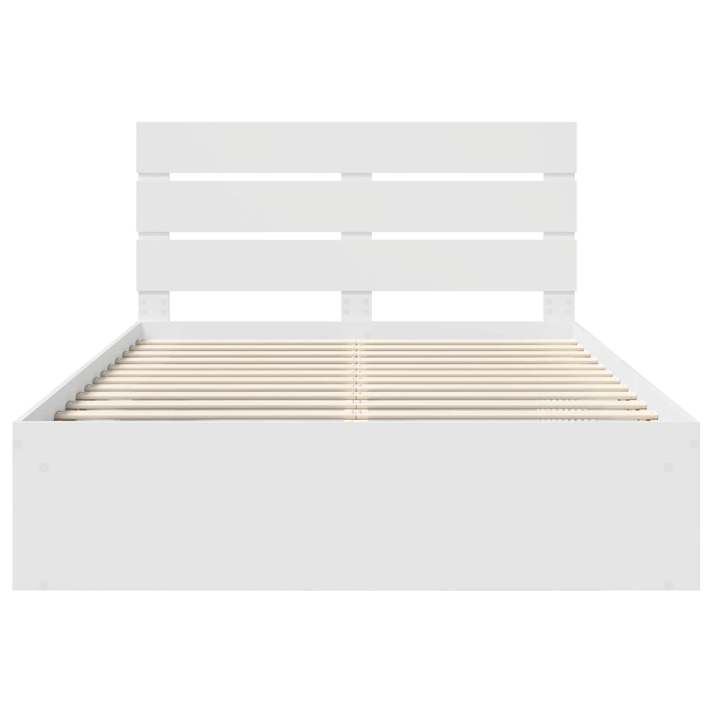Struttura del letto Bianco 150 x 200 cm Pino massello | homemem39