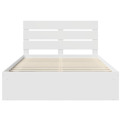 Struttura del letto Bianco 150 x 200 cm Pino massello | homemem39