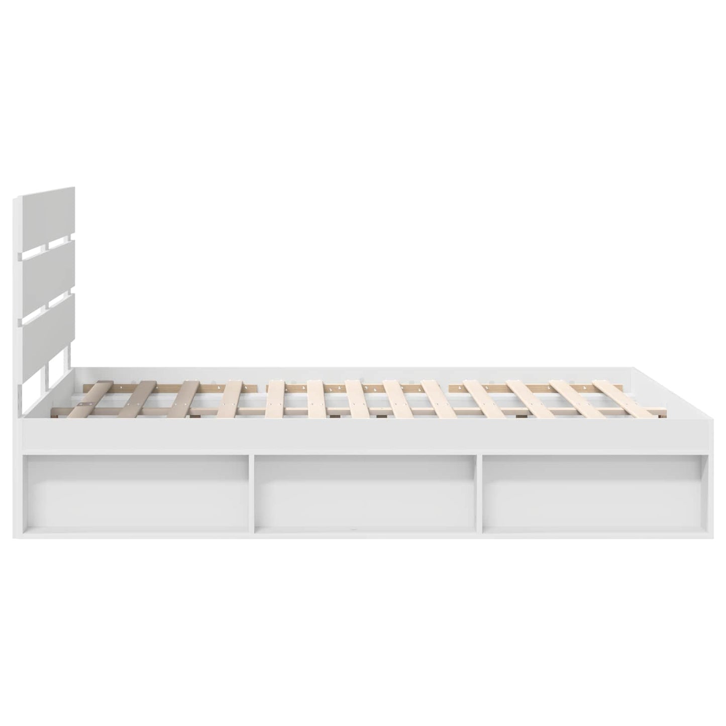 Struttura del letto Bianco 150 x 200 cm Pino massello | homemem39