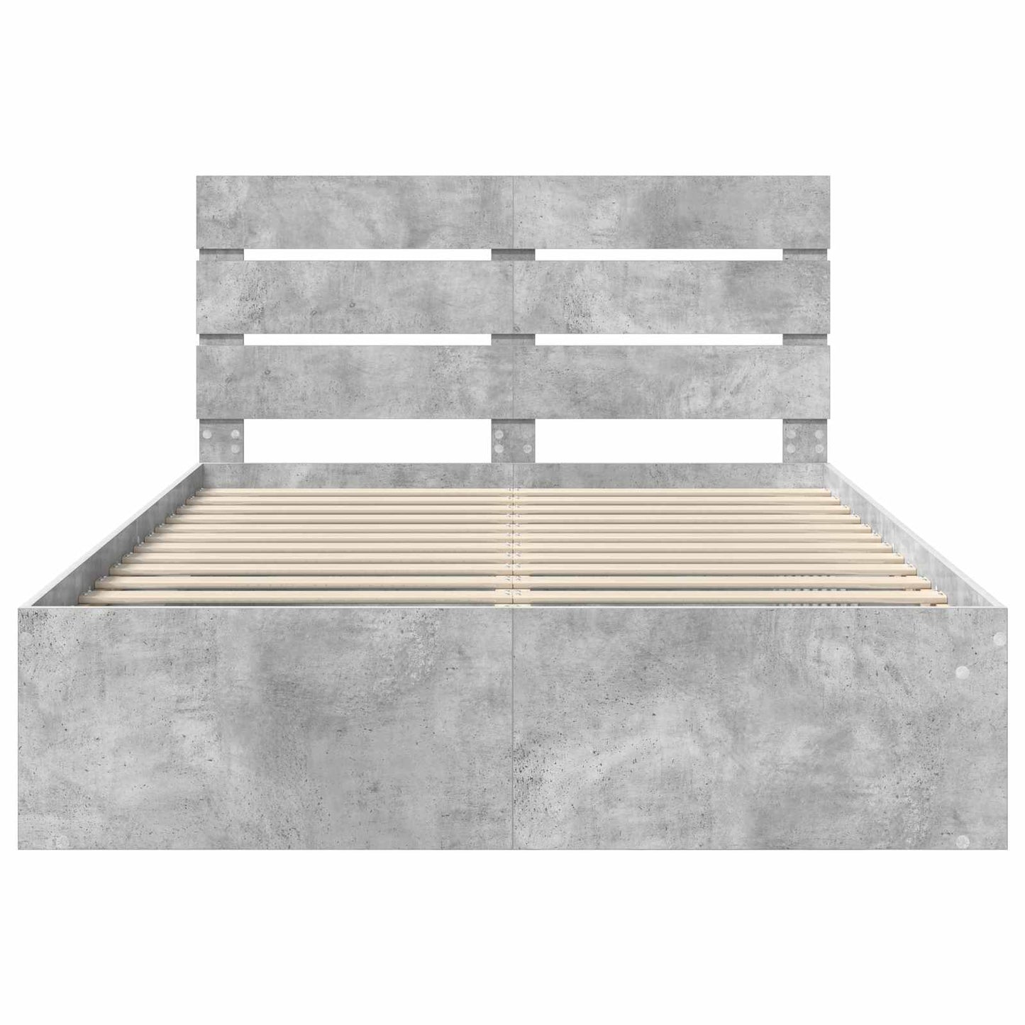 Struttura del letto Grigio Concretè 150 x 200 cm Pino massello | homemem39