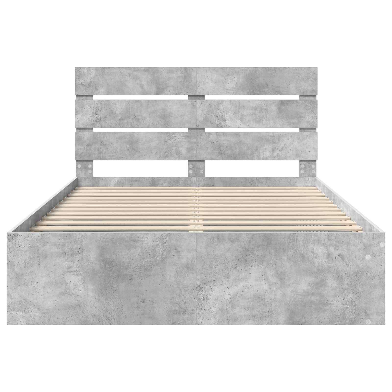 Struttura del letto Grigio Concretè 150 x 200 cm Pino massello | homemem39