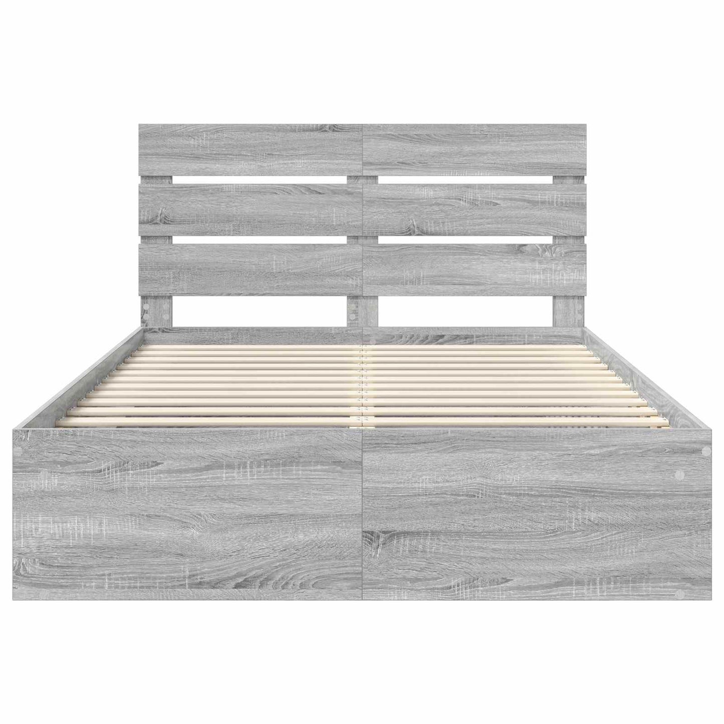 Struttura del letto Grigio Sonoma 150 x 200 cm Pino massello | homemem39