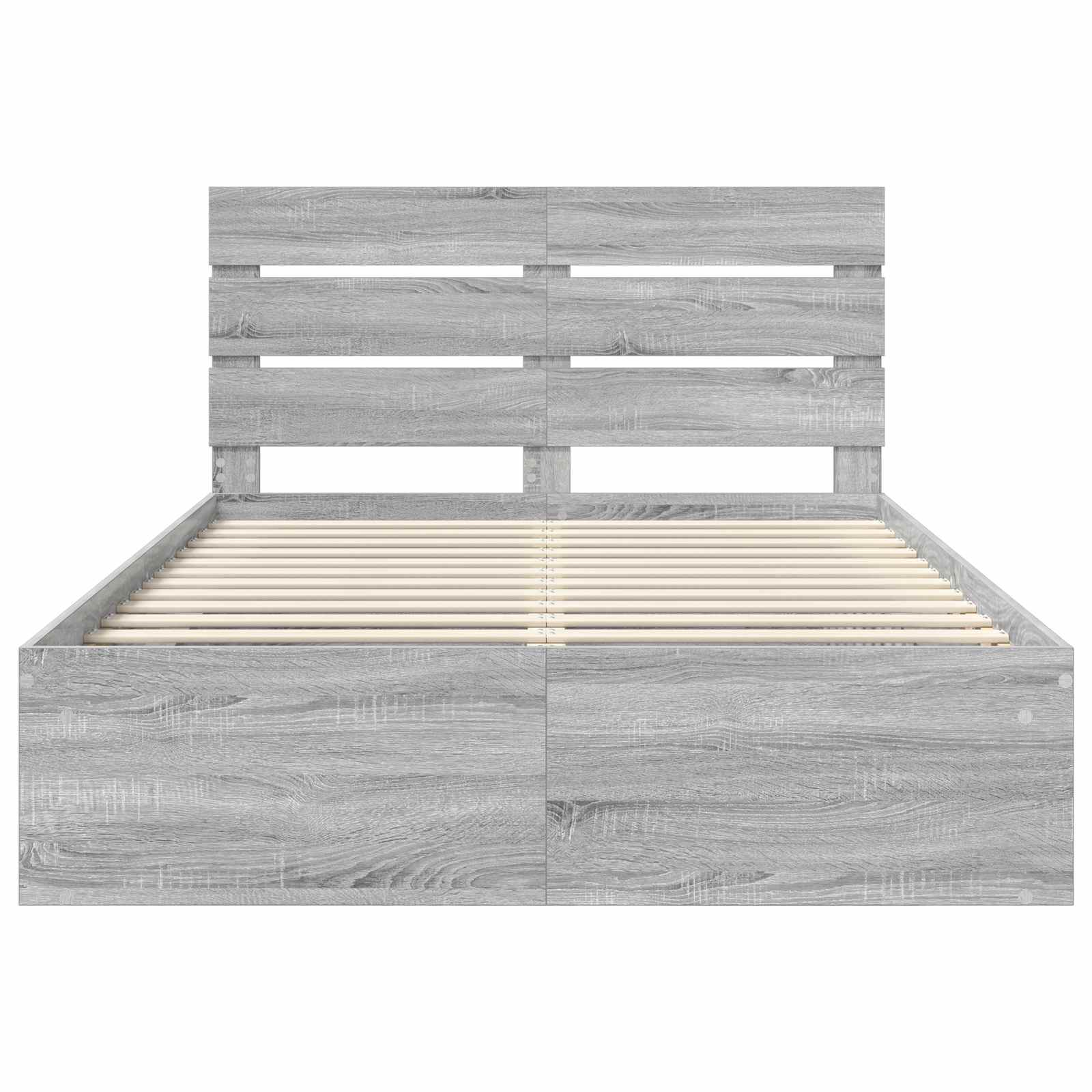 Struttura del letto Grigio Sonoma 150 x 200 cm Pino massello | homemem39