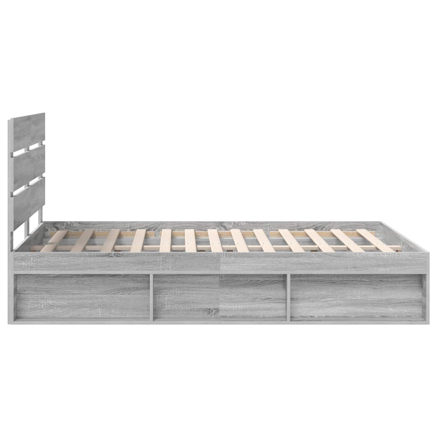 Struttura del letto Grigio Sonoma 150 x 200 cm Pino massello | homemem39