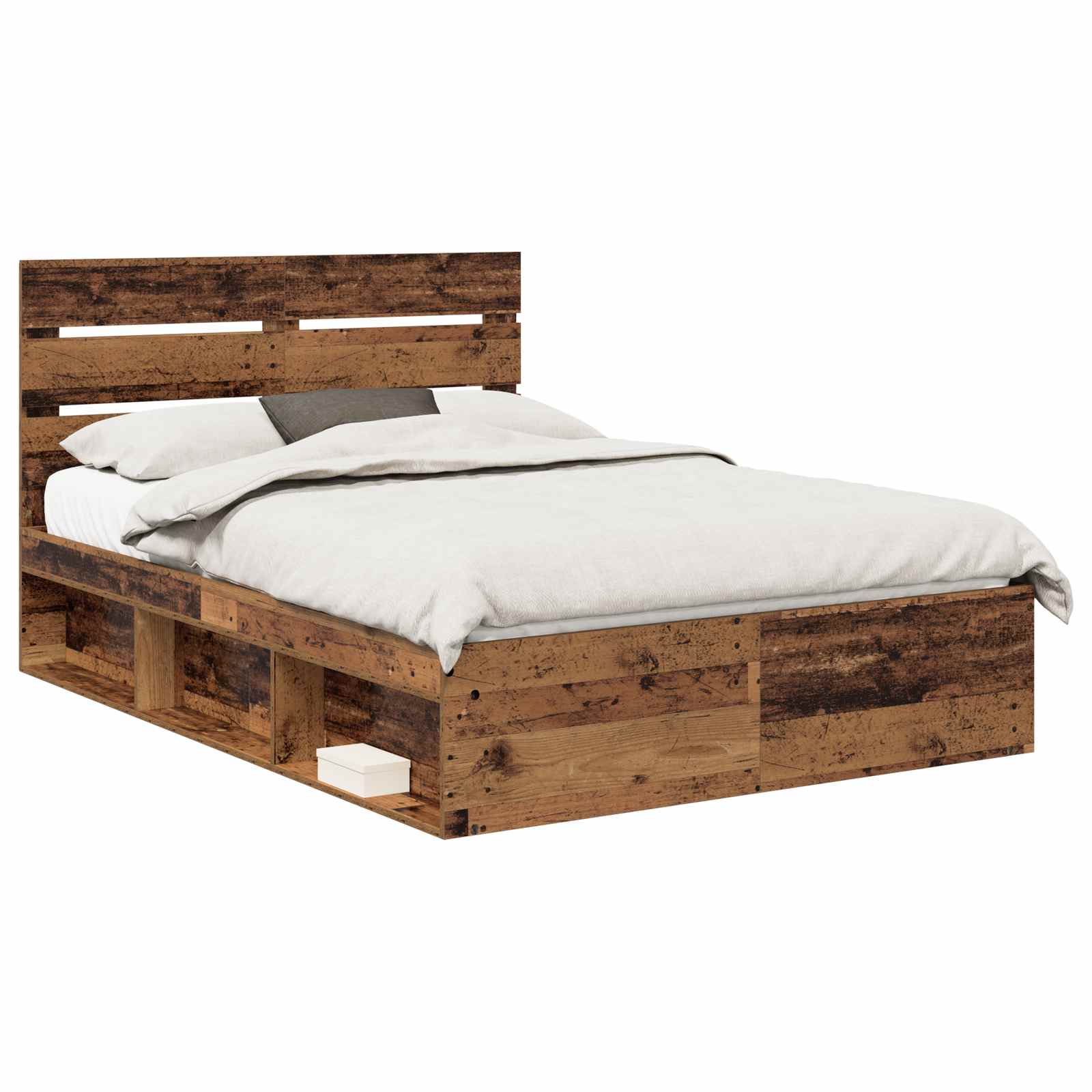 Struttura del letto Legno vecchio 150 x 200 cm Pino massello | homemem39