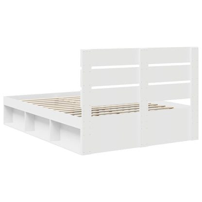 Struttura del letto Bianco 140 x 190 cm Pino massello | homemem39