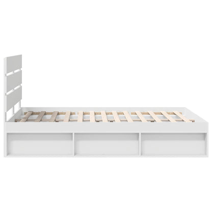 Struttura del letto Bianco 140 x 190 cm Pino massello | homemem39