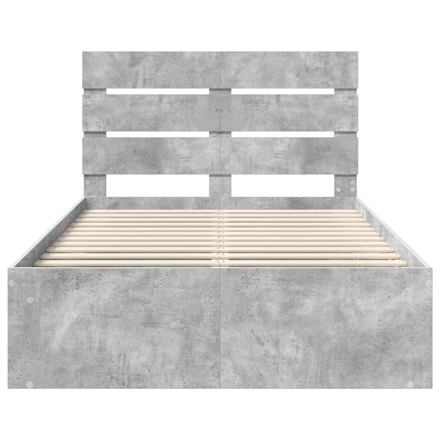 Struttura del letto Grigio Concretè 135 x 190 cm Pino massello | homemem39