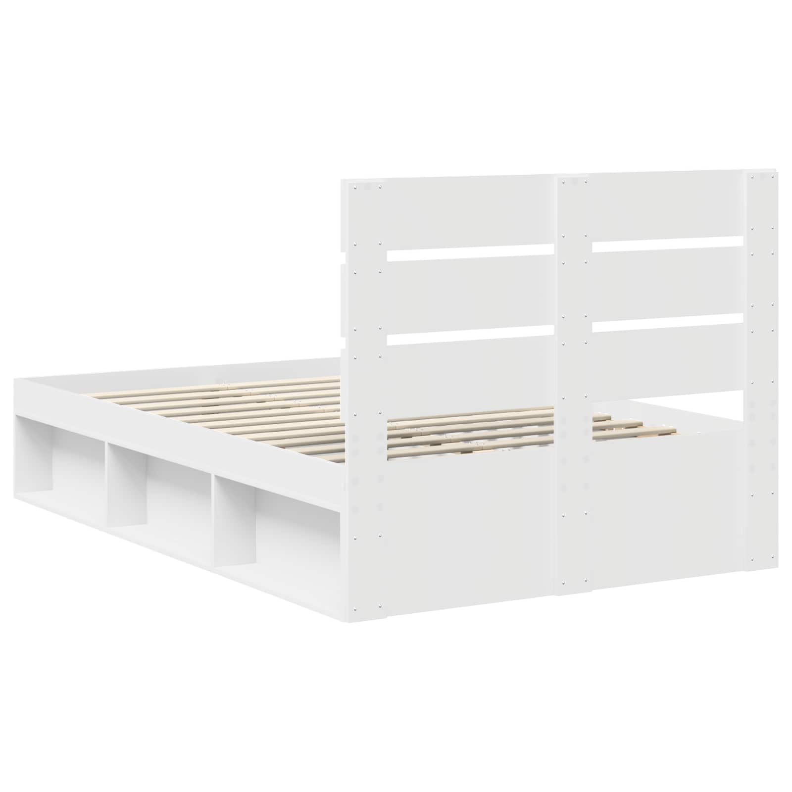 Struttura del letto Bianco 120 x 200 cm Pino massello | homemem39