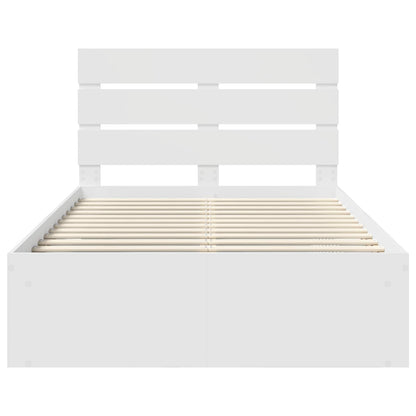 Struttura del letto Bianco 120 x 200 cm Pino massello | homemem39