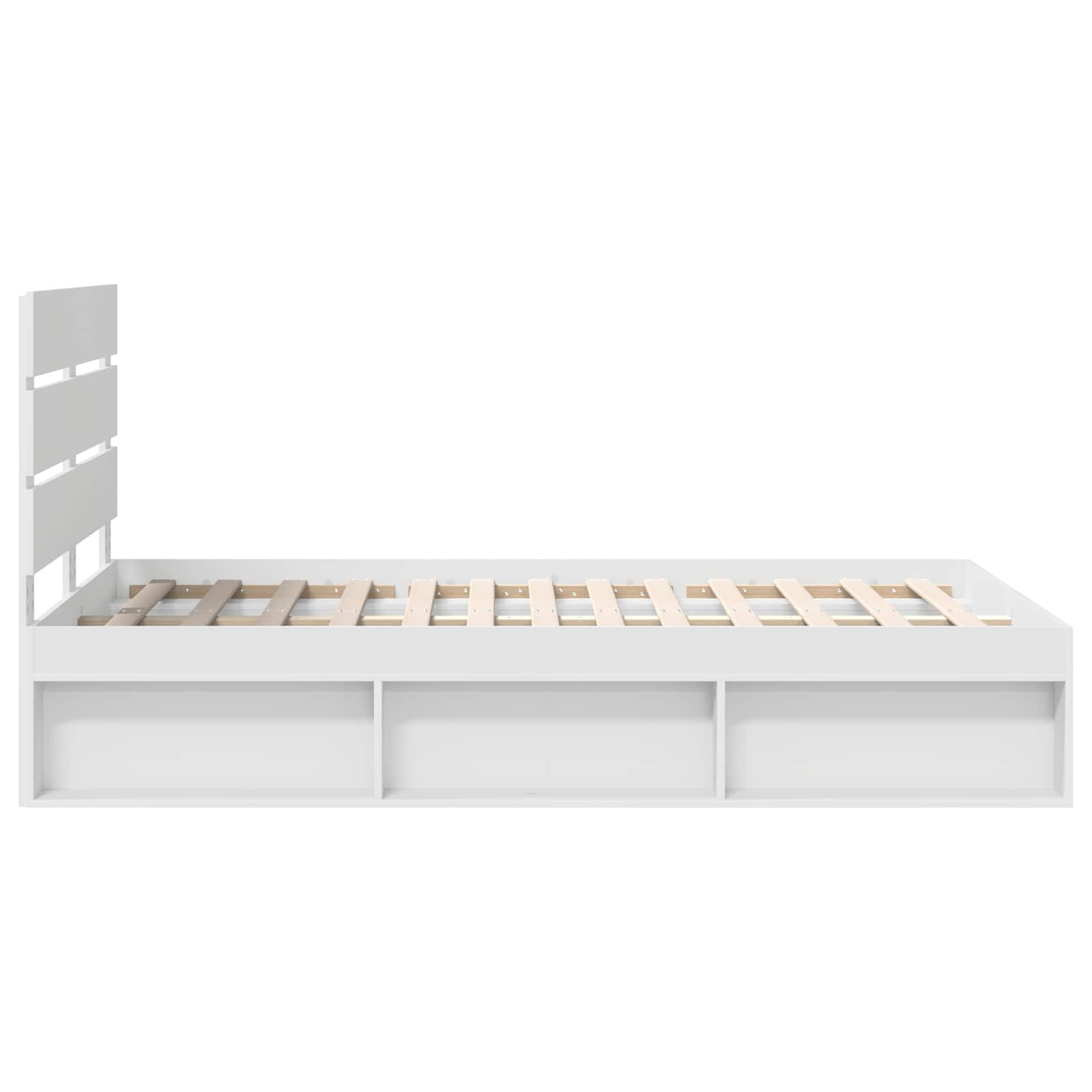 Struttura del letto Bianco 120 x 200 cm Pino massello | homemem39