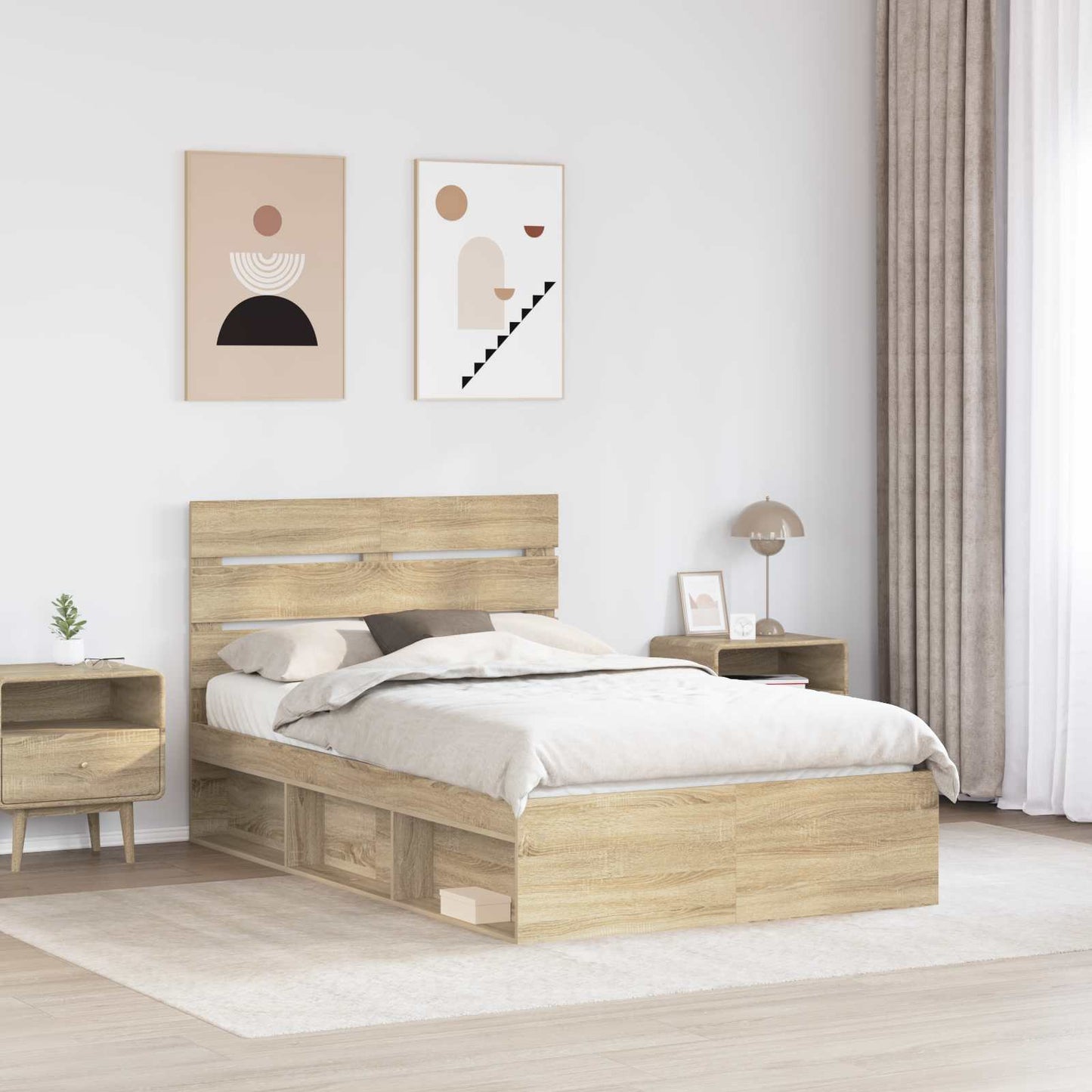 Struttura del letto Sonoma 120 x 200 cm Pino massello | homemem39