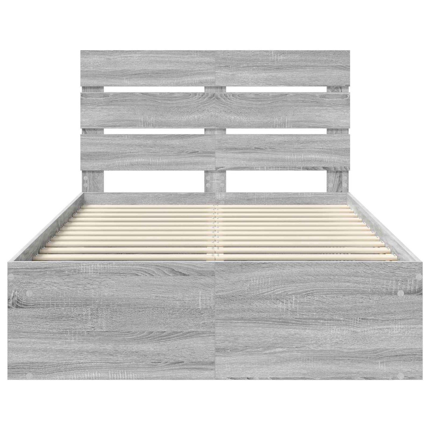 Struttura del letto Grigio Sonoma 120 x 200 cm Pino massello | homemem39