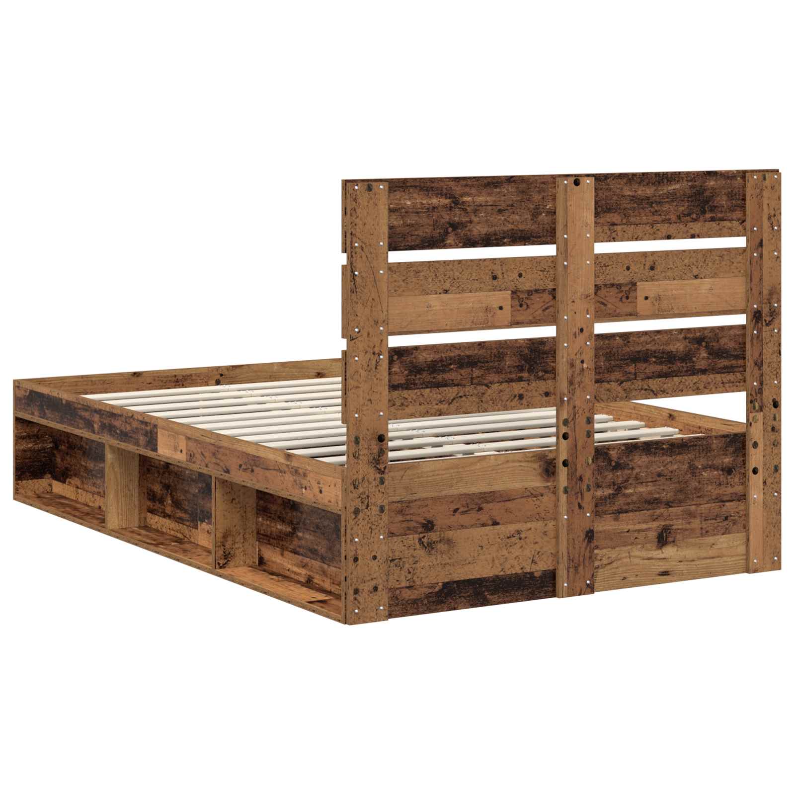 Struttura del letto Legno vecchio 120 x 200 cm Pino massello | homemem39