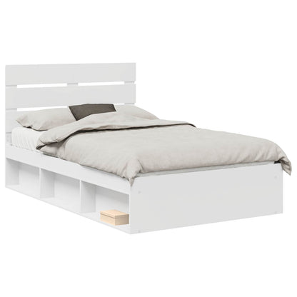 Struttura del letto Bianco 120 x 190 cm Pino massello | homemem39