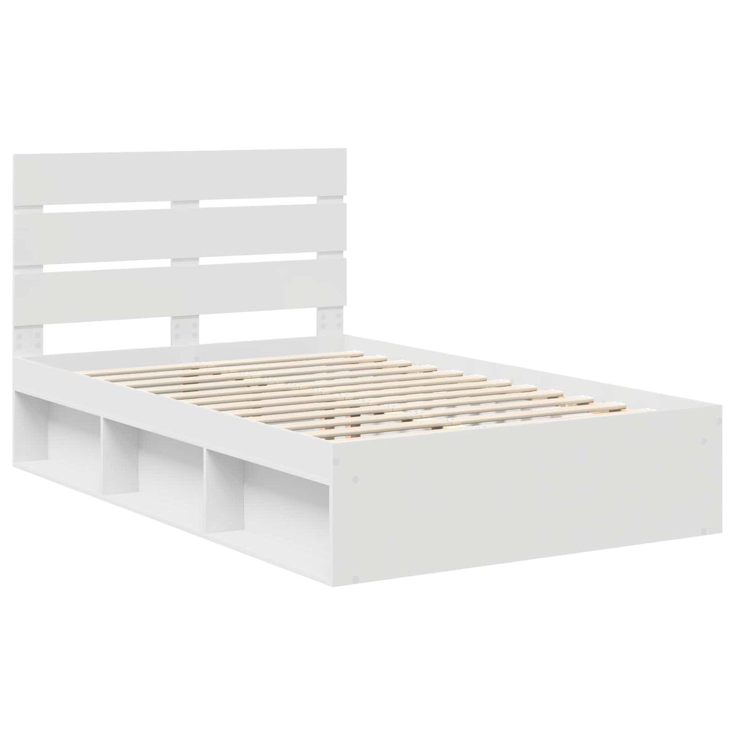 Struttura del letto Bianco 120 x 190 cm Pino massello | homemem39