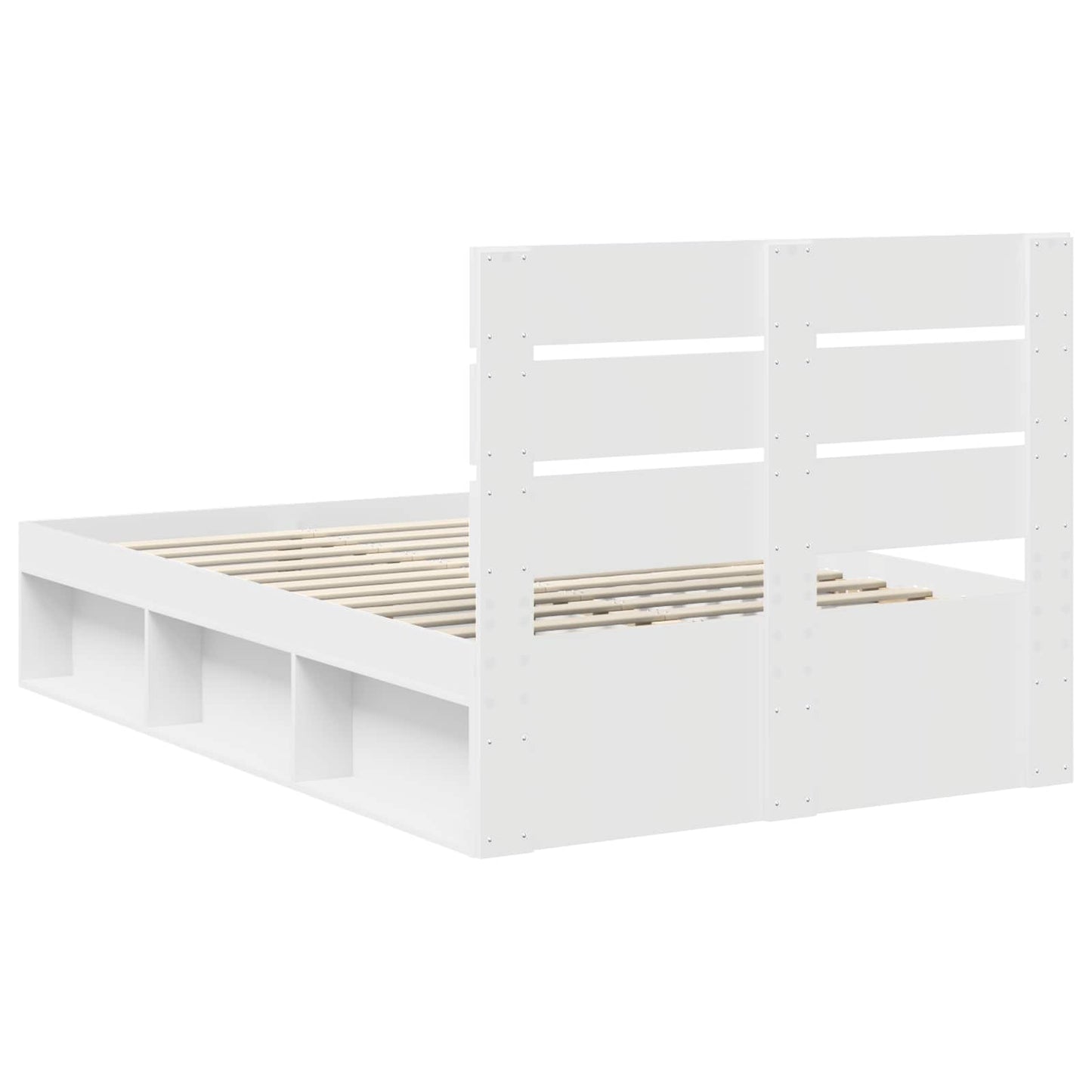 Struttura del letto Bianco 120 x 190 cm Pino massello | homemem39