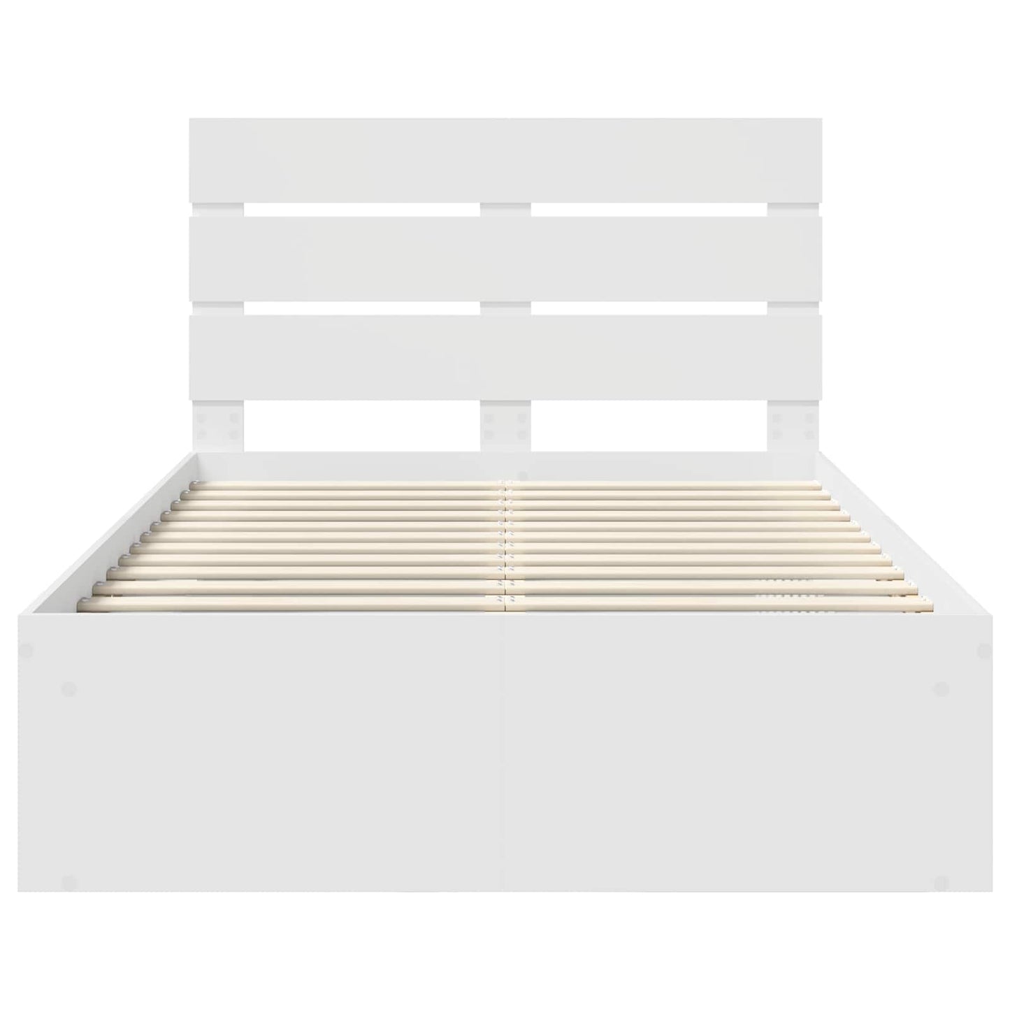 Struttura del letto Bianco 120 x 190 cm Pino massello | homemem39