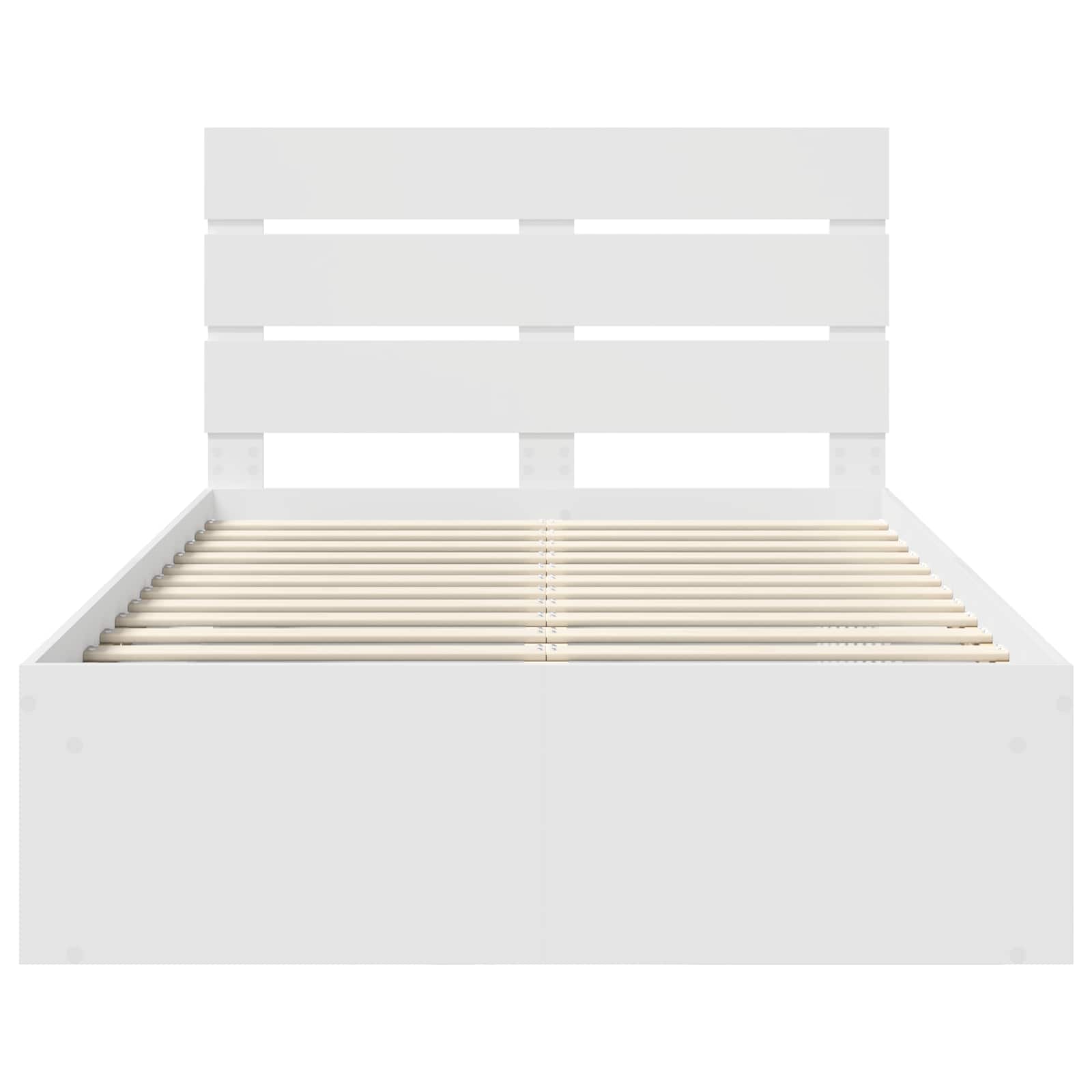 Struttura del letto Bianco 120 x 190 cm Pino massello | homemem39