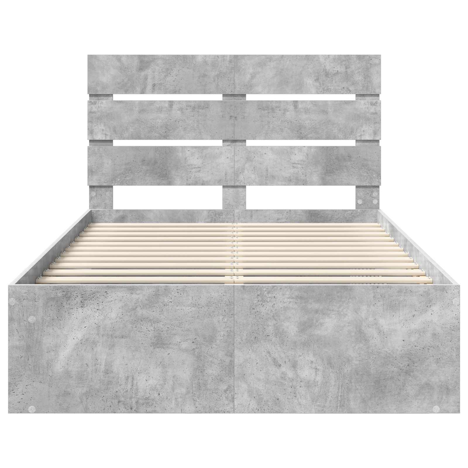 Struttura del letto Calcestruzzo 120 x 190 cm Pino massello | homemem39