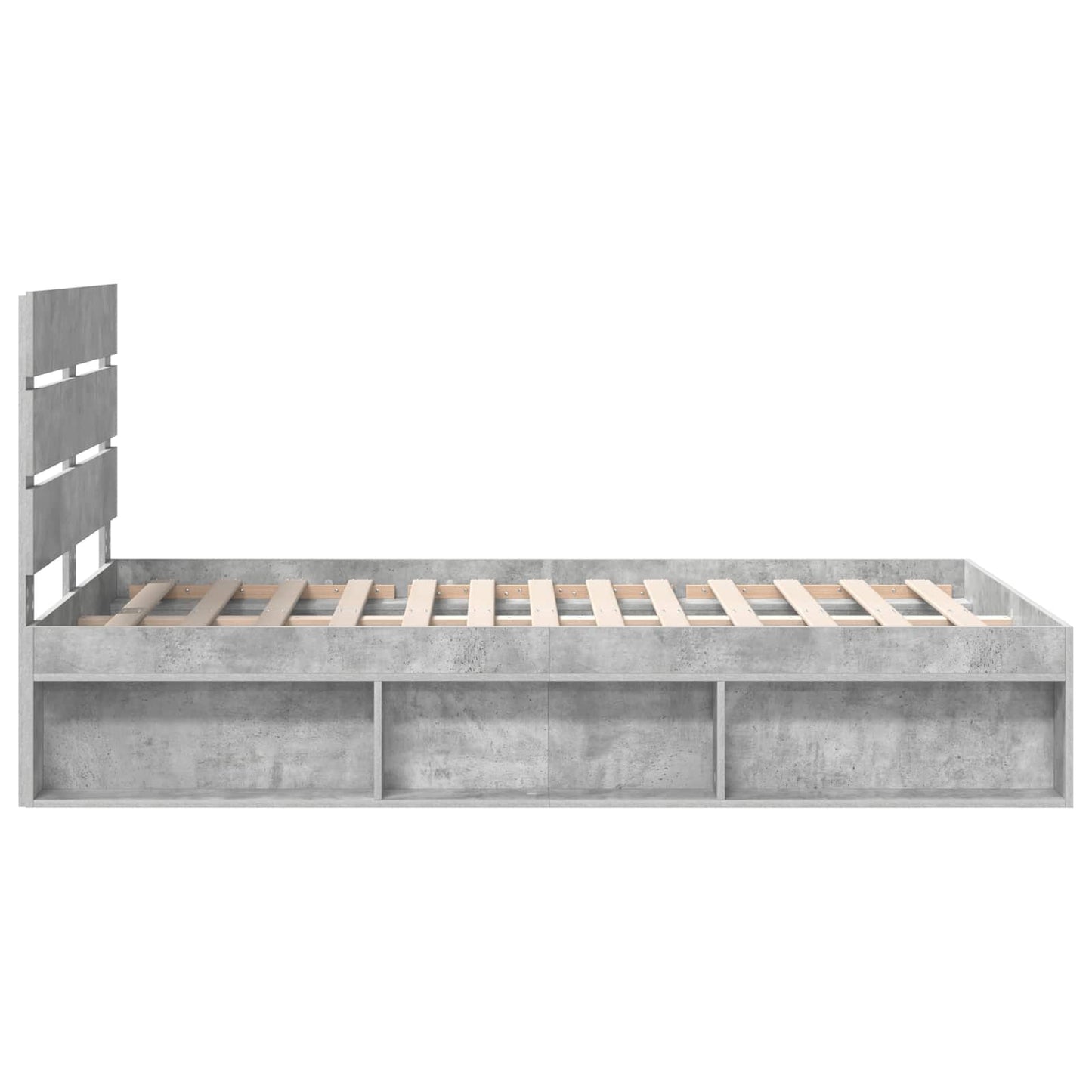 Struttura del letto Calcestruzzo 120 x 190 cm Pino massello | homemem39