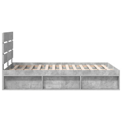 Struttura del letto Calcestruzzo 120 x 190 cm Pino massello | homemem39