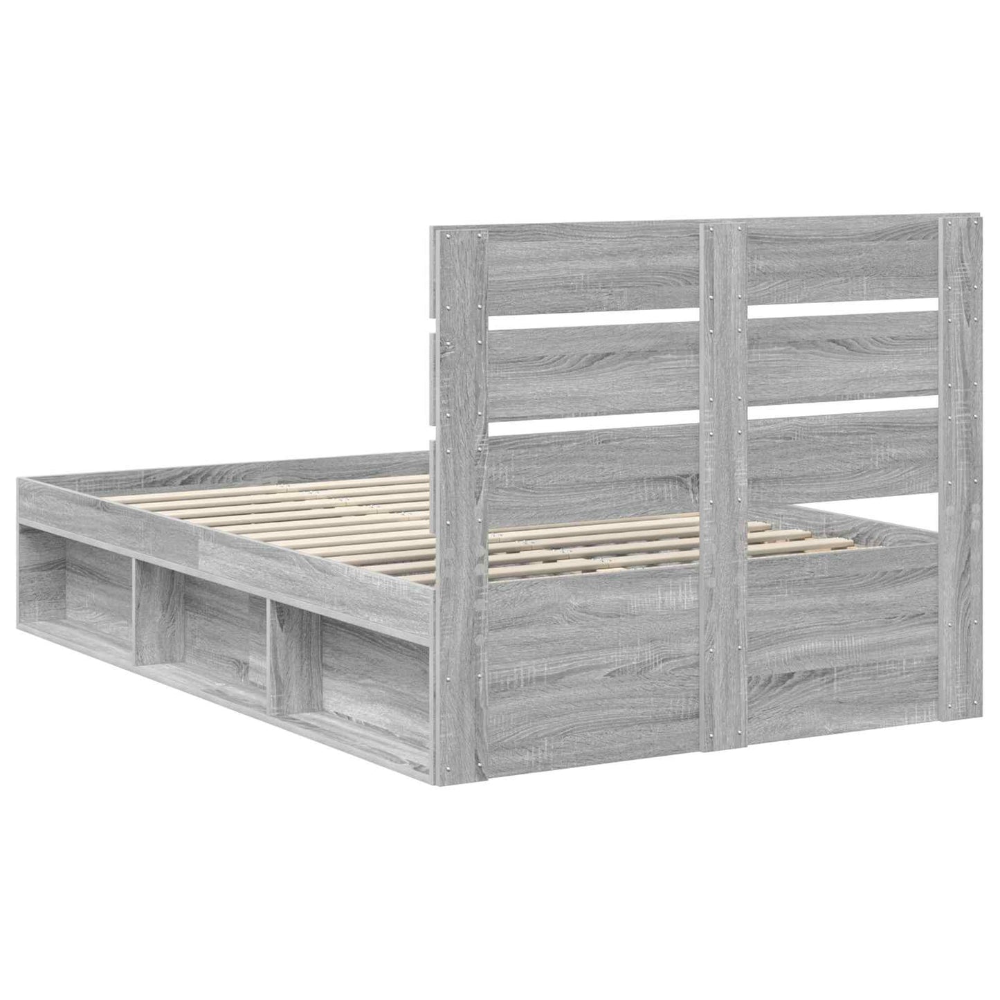 Struttura del letto Grigio Sonoma 120 x 190 cm Pino massello | homemem39
