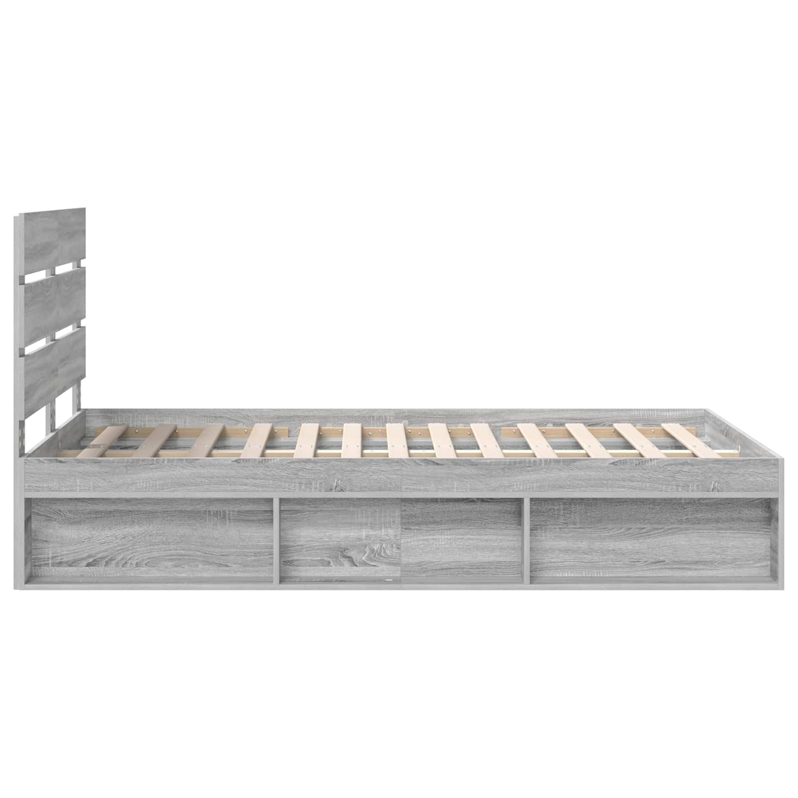 Struttura del letto Grigio Sonoma 120 x 190 cm Pino massello | homemem39