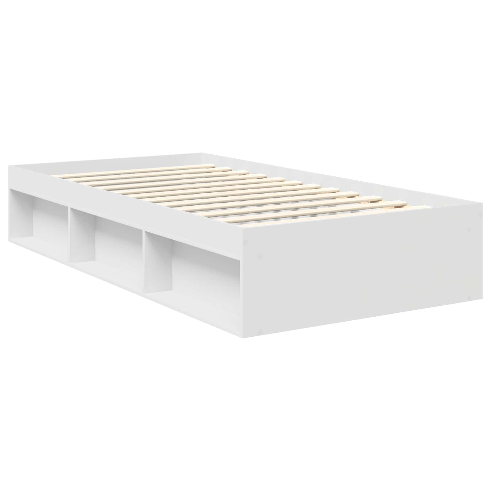 Struttura del letto Bianco 100 x 200 cm Pino massello | homemem39