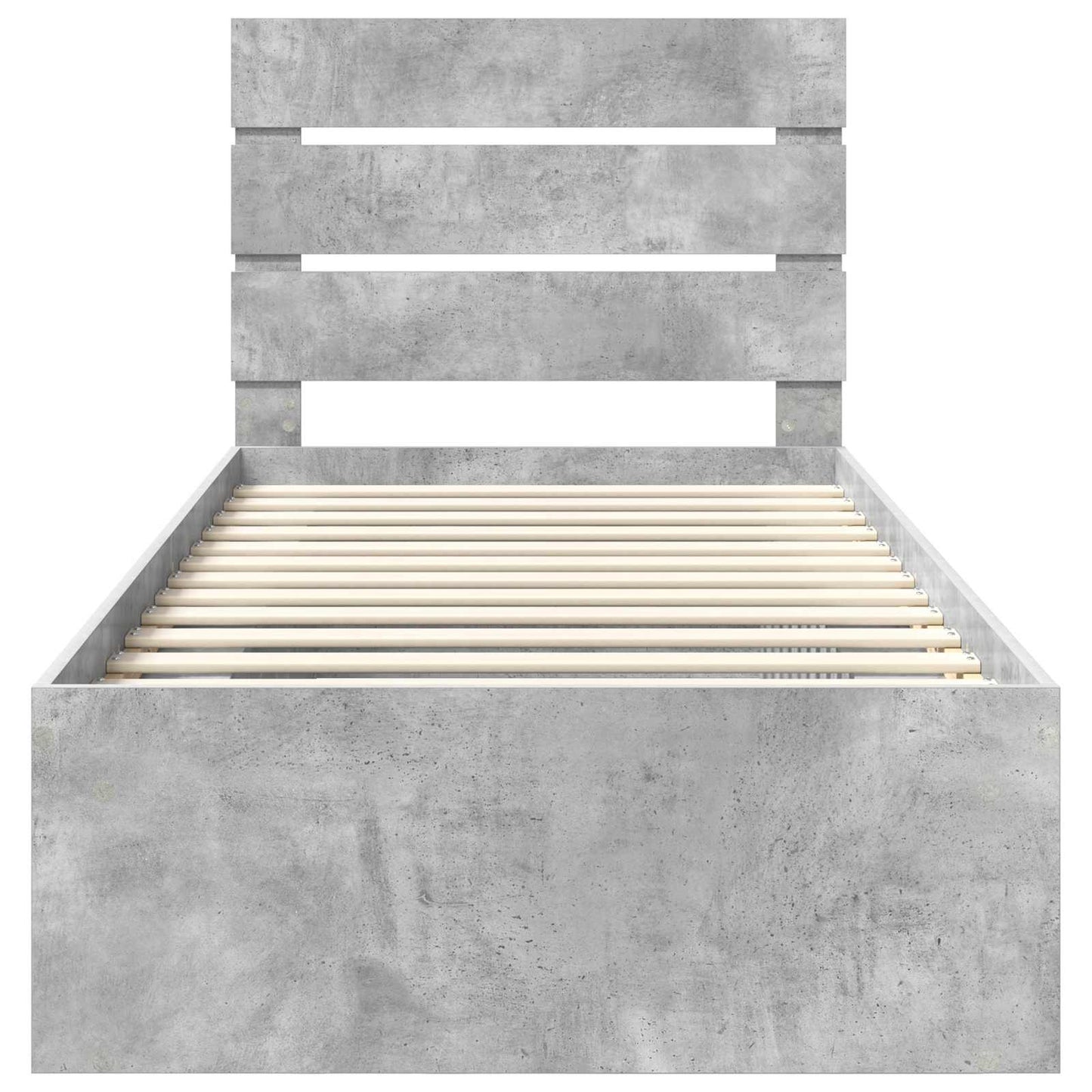 Struttura del letto Grigio Concretè 100 x 200 cm Pino massello | homemem39