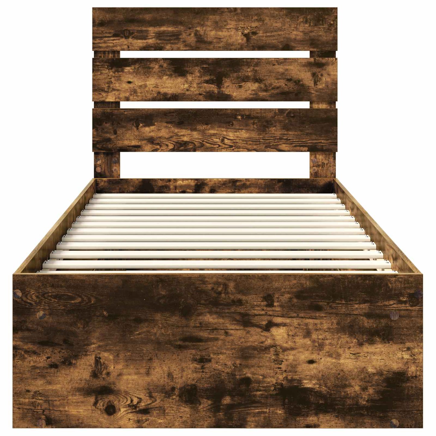 Struttura del letto Rovere fumé 100 x 200 cm Pino massello | homemem39