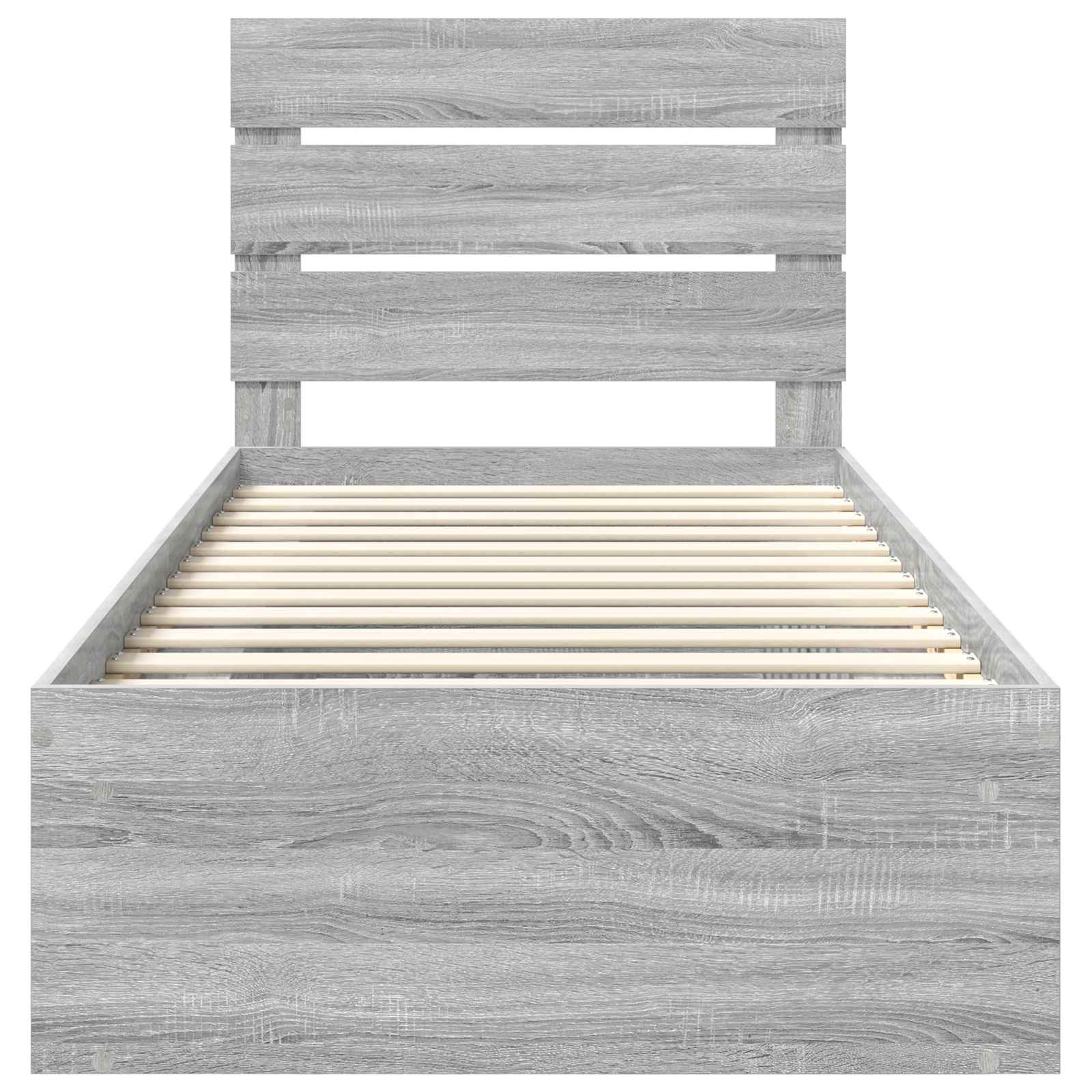 Struttura del letto Grigio Sonoma 100 x 200 cm Pino massello | homemem39