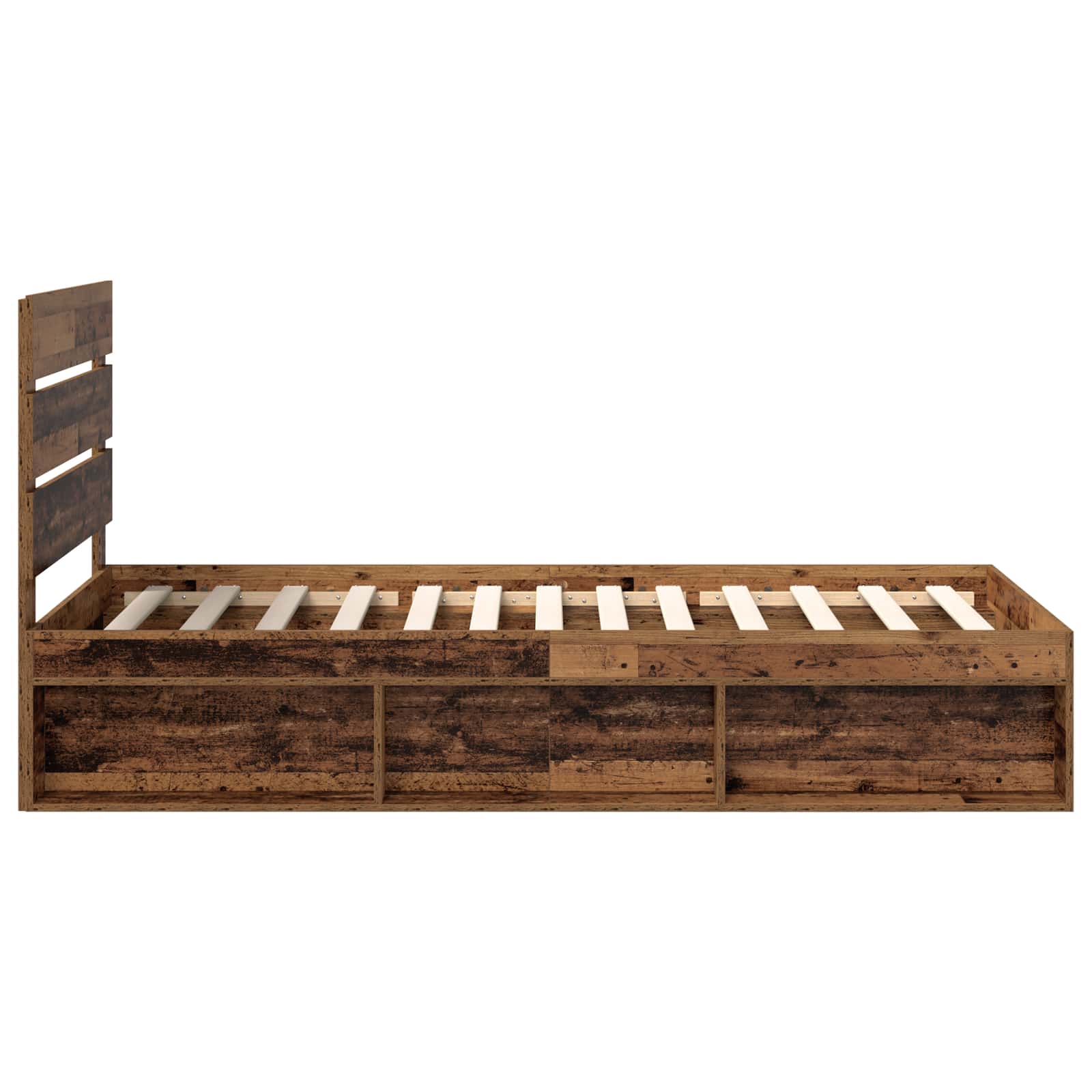 Struttura del letto Legno vecchio 100 x 200 cm Pino massello | homemem39