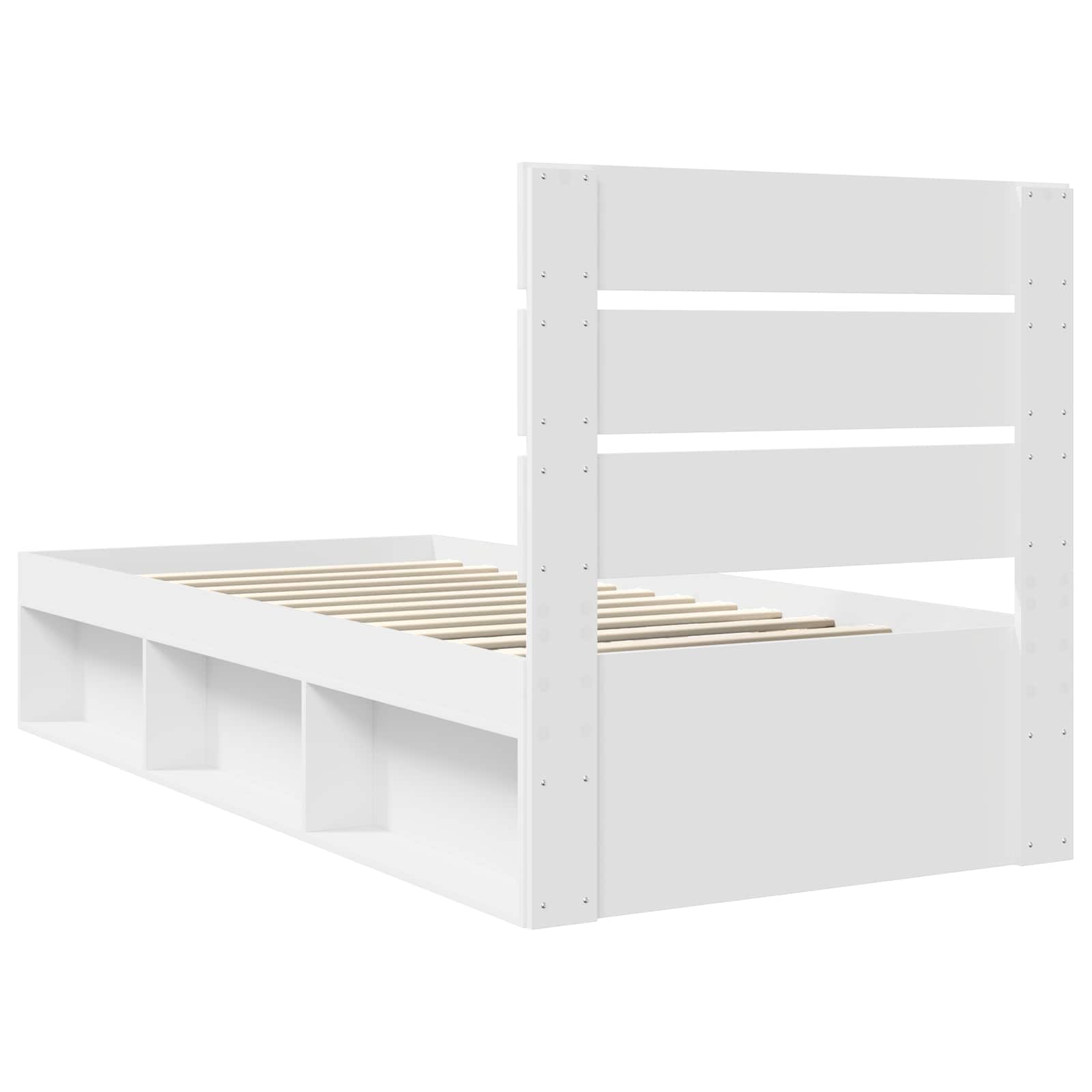 Struttura del letto Bianco 90 x 200 cm Pino massello | homemem39