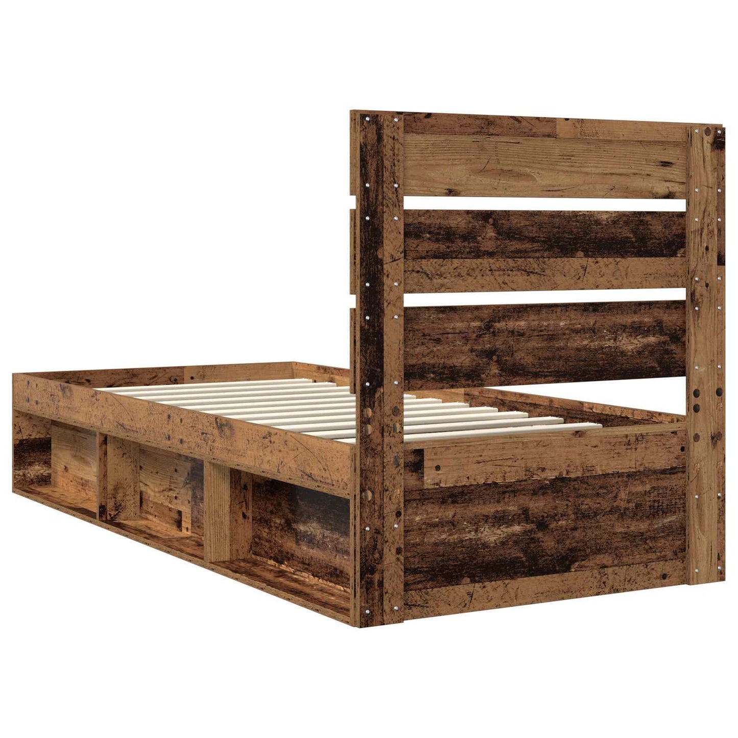 Struttura del letto Legno vecchio 90 x 200 cm Pino massello | homemem39