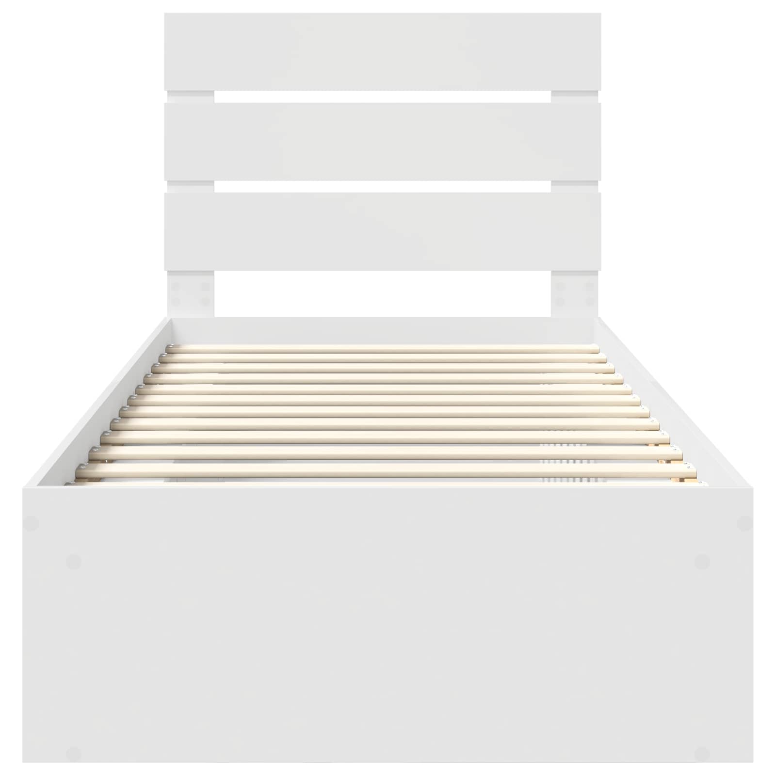 Struttura del letto Bianco 90 x 190 cm Pino massello | homemem39
