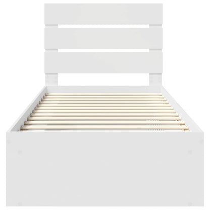 Struttura del letto Bianco 75 x 190 cm Pino massello | homemem39