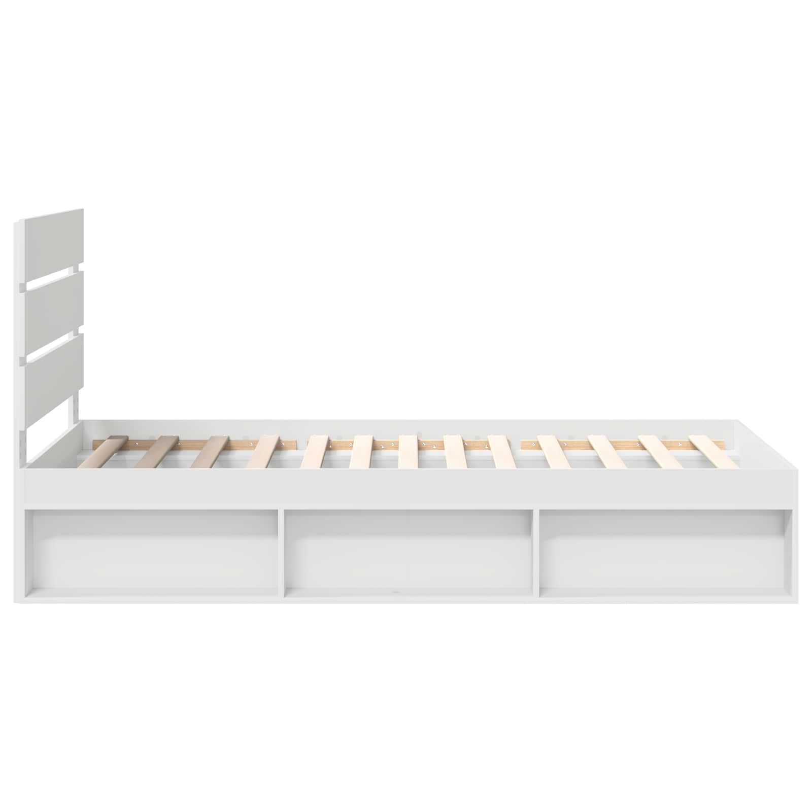 Struttura del letto Bianco 75 x 190 cm Pino massello | homemem39