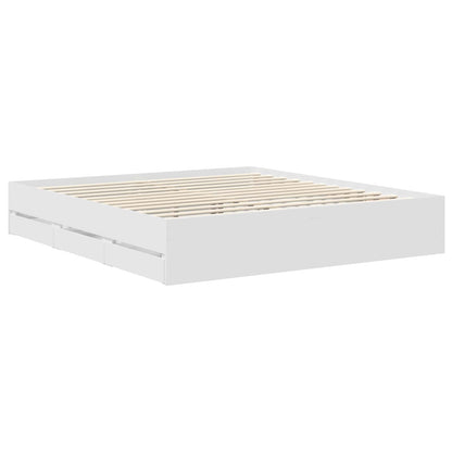 Struttura del letto Bianco 180 x 200 cm Legno Ingegnerizzato