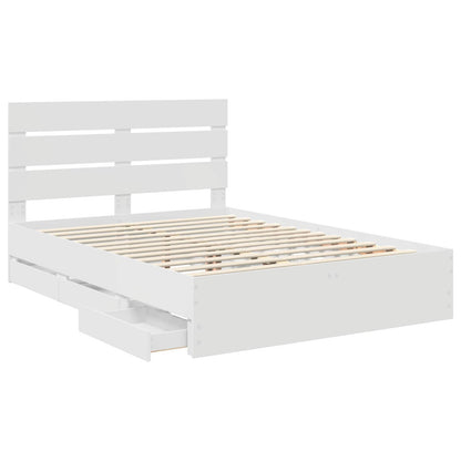 Struttura del letto Bianco 150 x 200 cm Legno Ingegnerizzato | homemem39