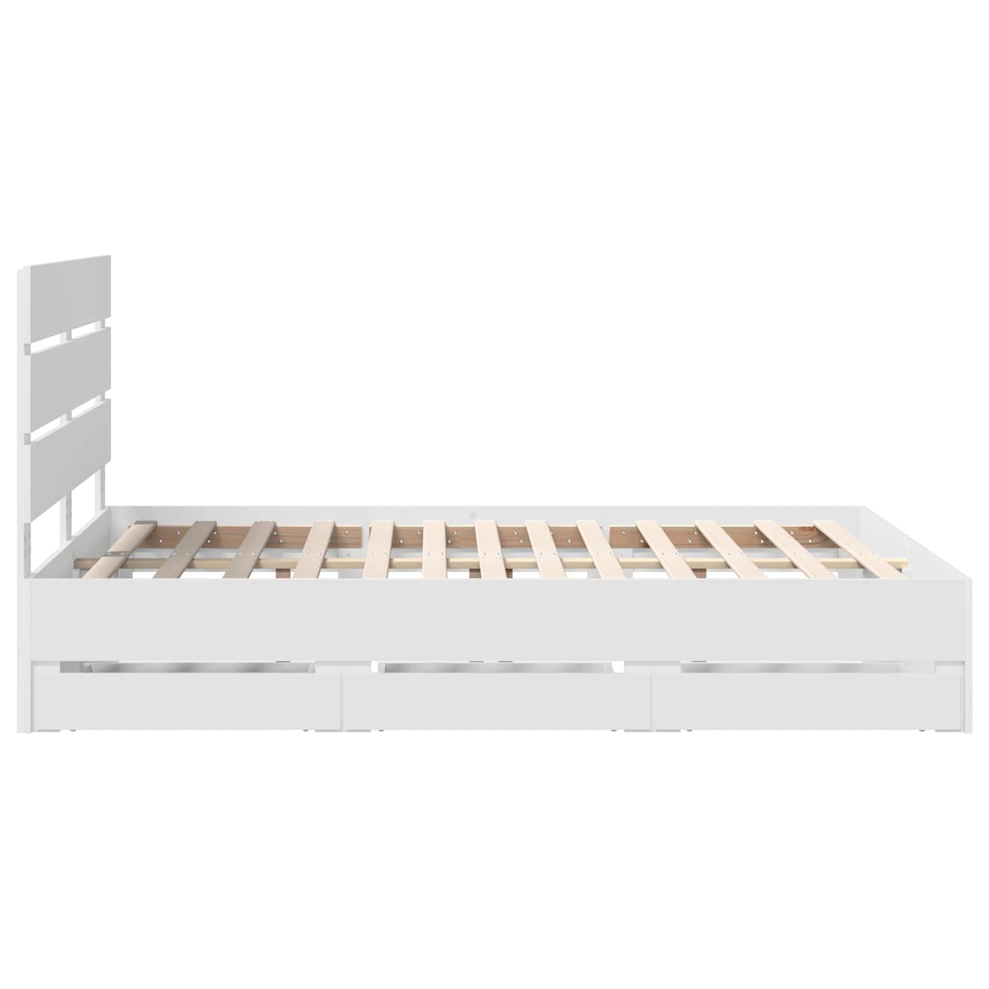 Struttura del letto Bianco 150 x 200 cm Legno Ingegnerizzato | homemem39
